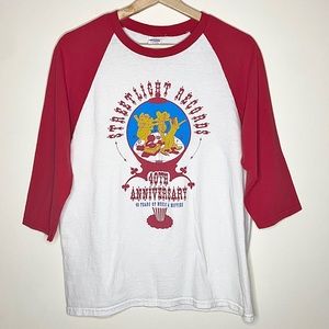 Novelty Street Light Records Graphic Baseball Tee